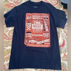 Concert T-Shirt CMA Country Music Festival 2016 Size  M Nashville CMAFest.com